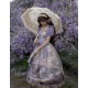 Cyans Qing Oil Painting Blooming Shade Short and Long One Piece(Reservation/Full Payment Without Shipping)